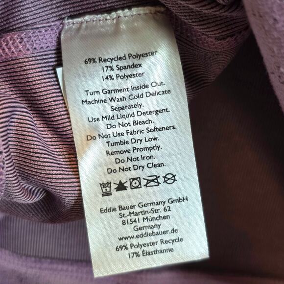 Eddie Bauer Downslope Dolman-Sleeve Sweatshirt Womens Sz Large Purple Pullover - Picture 9 of 12